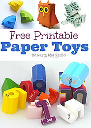Free Printable Paper Toys - The Crafty Blog Stalker