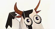 Oh My Handicrafts!: Free Printable 3D Cow. Paper Toy.