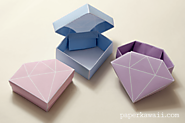 Free Printable - Origami Crystal Box + Tutorial - Paper Kawaii