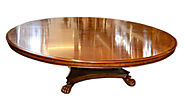 Vintage Regency 8ft Round Pollard Oak Dining Table