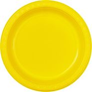 Sunflower Yellow Plastic Plate