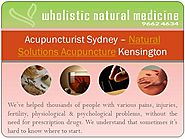 Natural Solutions Acupuncture Kensington, Sydney for Pain - Wnmed