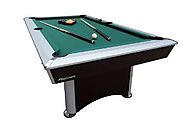 Playcraft Sprint 3-in-1 Green Cloth Pool Table with Glide Hockey Insert/Ping Pong Insert, Black/Grey