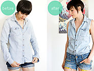 Refashion: DIY sleeveless blouse. | LOOK WHAT I MADE ...