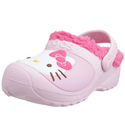 Crocs Hello Kitty Lined Custom Clog Kids Girls Footwear, Size: 2 M US Little Kid, Color: Bubblegum/Fuchsia