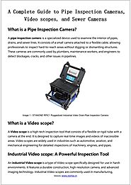 Pipe Inspection Camera: A Complete Guide to Videoscopes & Sewer Cameras by Annie - Issuu