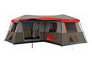 Ozark Trail 16x16-Feet 12-Person 3 Room Instant Cabin Tent with Pre-Attached Poles