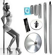 X-Dance 45mm Portable Dance Pole Kit Fitness Dancing Exercise by Commercial Bargains