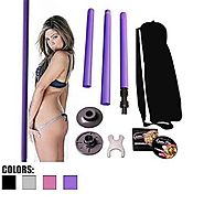 2xhome - New Pro Adjustable Height Portable Dance Pole Dancing Strip Stripper Pole Stripper Club Weight Loss Keep Fit...