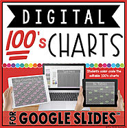 DIGITAL HUNDREDS CHARTS IN GOOGLE SLIDES™ by The Techie Teacher | TpT