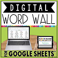 DIGITAL WORD WALL IN GOOGLE SHEETS™ by The Techie Teacher | TpT