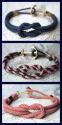 nautical bracelet with anchor clasp