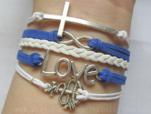 nautical i love you bracelet