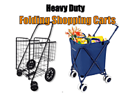 Heavy Duty Folding Grocery Shopping Cart