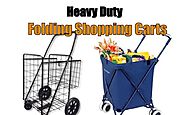 Affordable Heavy Duty Folding Grocery and Laundry Shopping Carts