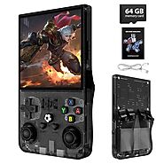 R36MAX Retro Handheld Game Console, 18000+ HD Games Mini Retro Video Console, 4.0 Inch IPS Screen, 64GB Memory, Porta...