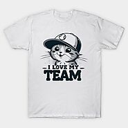 Baseball Cat - Basketball - T-Shirt | TeePublic