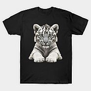 Original Artwork, White Tiger Cub - Original Artwork White Tiger Cub - T-Shirt | TeePublic