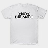 No Balance white logo - No Balance - T-Shirt | TeePublic