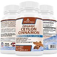 USDA Certified Organic Ceylon Cinnamon - 100 Veggie Capsules