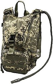 Hydration Pack with 2.5L Bladder and 2 Additional Pockets. Tough Military Style Backpack From Monkey Paks Is Perfect ...