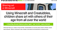 The Library Voice: Sharing Art Using Minecraft & Creatubbles With Others Around The World
