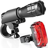 Bike Light Set - Super Bright LED Lights for Your Bicycle - Easy to Mount Headlight and Taillight with Quick Release ...