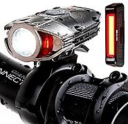 Super Bright USB Rechargeable Bike Light Set - Blitzu Gator 380 POWERFUL Bike Headlight - TAIL LIGHT INCLUDED 380 Lum...