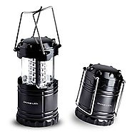 Image Portable LED Camping Lantern with Ceiling Fan