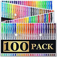 Artist's Choice 100 Gel Pens with Case Extra Large Set