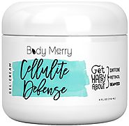 Body Merry Cellulite Cream with Caffeine + Retinol + Seaweed - Firming & Toning Gel that can be Used Solo or as the P...