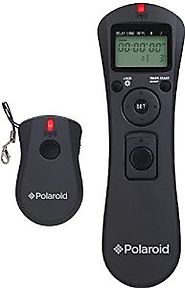 Polaroid Wireless Camera Shutter Remote with Interval Timer for Select Canon SLR Cameras