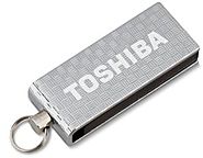 Toshiba 4 GB Micro Swivel USB Flash Drive, Chrome (PA3879U-1M4S)