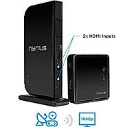 Nyrius ARIES Home+ Wireless HDMI 2x Input Transmitter & Receiver for Streaming HD 1080p 3D Video and Digital Audio fr...