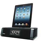 iHome iDL45BC Lightning Dock Clock Radio/ Alarm with USB Charge for iPod, iPad and iPhone