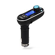 TeckNet® Bluetooth FM Transmitter Hands-free Car Kit Charger Support USB driver For Apple iPod/iPhone, Samsung, iPad,...