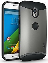 TUDIA Slim-Fit MERGE Dual Layer Protective Case for Motorola Moto G 3 (3rd Gen 2015 Released) (Metallic Slate)