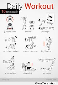 Daily Workout - 10 Reps Each