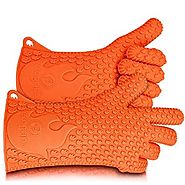 Ekogrips BBQ Grilling Gloves, Most Versatile Oven Mitts & Hot Pads. Lifetime Warranty! Loved By Andrew Zimmern & Mart...