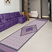 Elegant Pink and Purple Area Rug