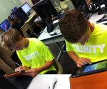 Trinity School of Midland ~ Seventh Grade Tackles LearnPads