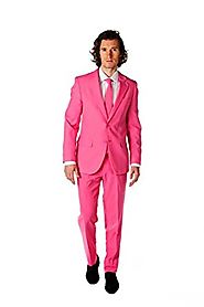 OppoSuits Men's Mr. Pink Party Costume Suit