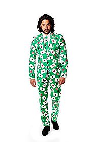 OppoSuits Men's Poker Face Party Costume Suit
