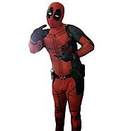 Angelaicos Unisex Black Red Bodysuit Costume