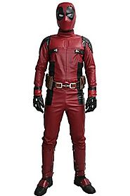 DP Wade Wilson Costume Updated Cosplay Full Suit Face Mask Belt Custom Made Xcoser