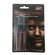 Mehron Stage Blood with Splatter and Drip Effect, 1 oz Squirt Pump Bottle