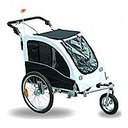 Aosom Elite II Pet Dog Bike Bicycle Trailer Stroller Jogger w/ Suspension