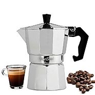 VonShef 3 Cup Italian Espresso Coffee Maker Stove Top Moka Macchinetta