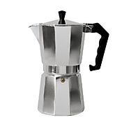Primula Aluminum Espresso Maker - Aluminum - For Bold, Full Body Espresso - Easy to Use - Makes 6 Cups