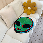 Alien Glitch Tufted Rug | Decor that's out of this World